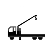 Crane truck, self-loader